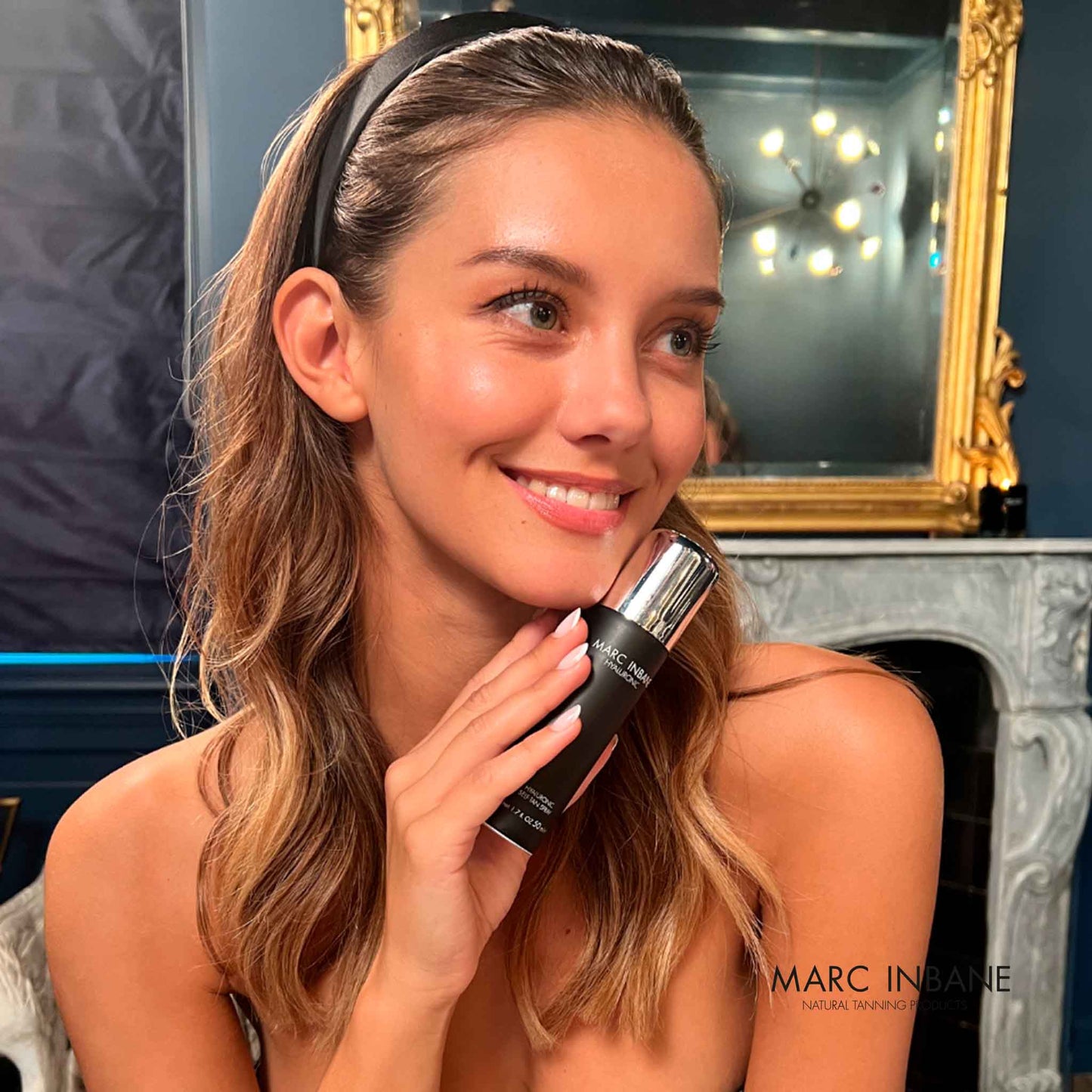 MARC INBANE Hyaluronic Self-Tan Spray - Hyaluron Selbstbräunerspray mit Model