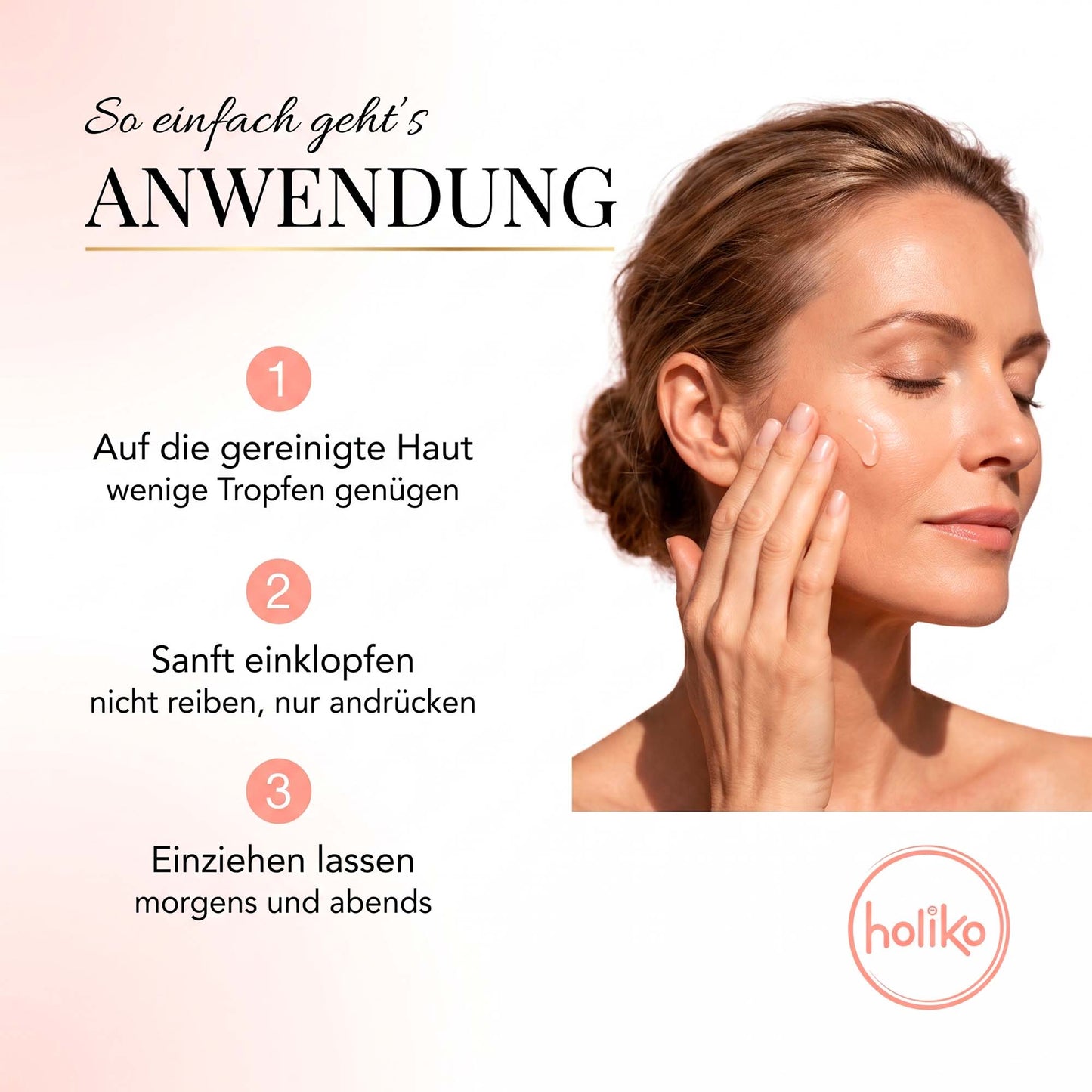Holiko Repair Serum Anwendung