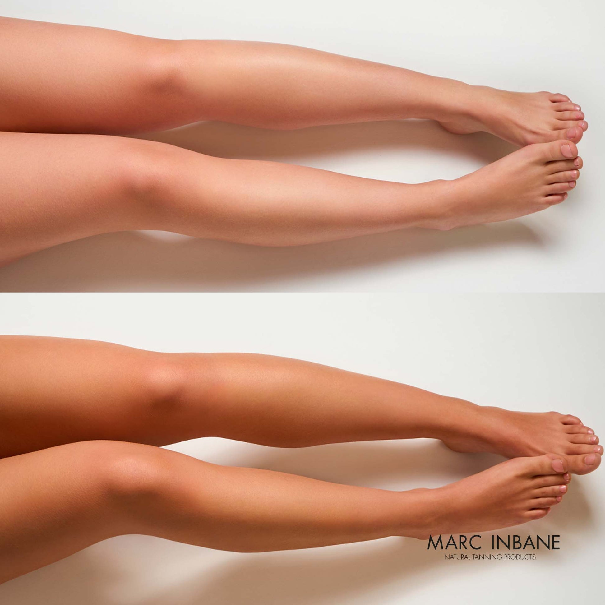 MARC INBANE Natural Tanning Spray Selbstbräunerspray vorher-nachher