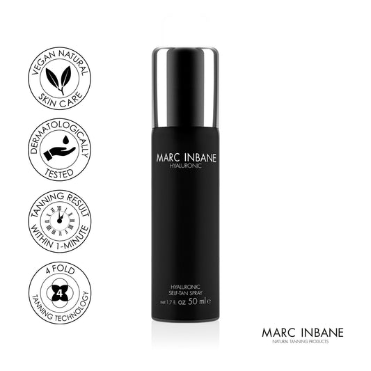 MARC INBANE Hyaluronic Self-Tan Spray - Hyaluron Selbstbräunerspray vorher-nachher
